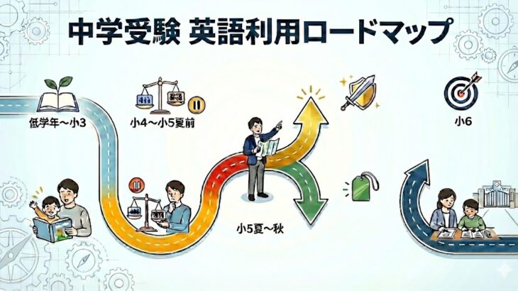 中学受験の英語利用ロードマップ